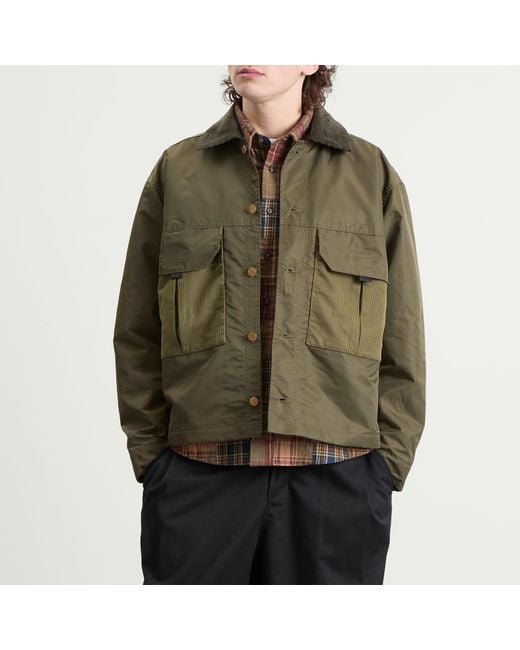 Brain Dead Green Cropped Chore Jacket for men