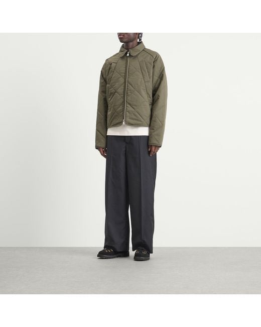 About Blank Green Liner Quilted Jacket for men