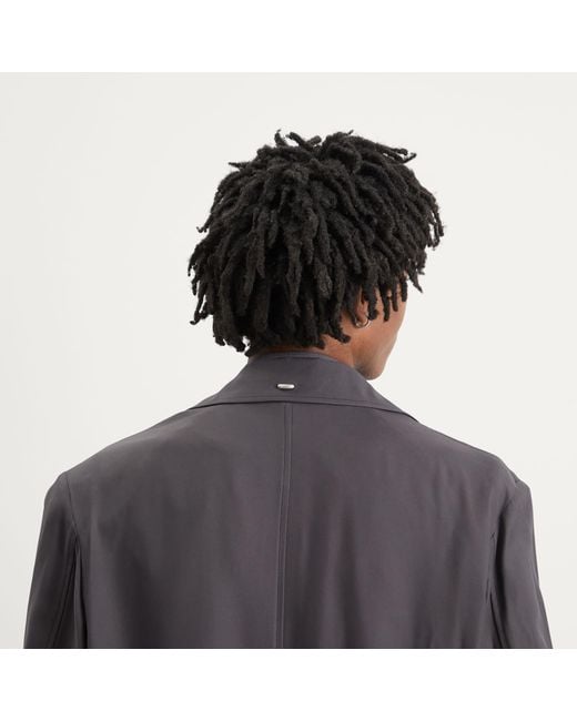 Our Legacy Black Viscose Cloak Carcoat for men