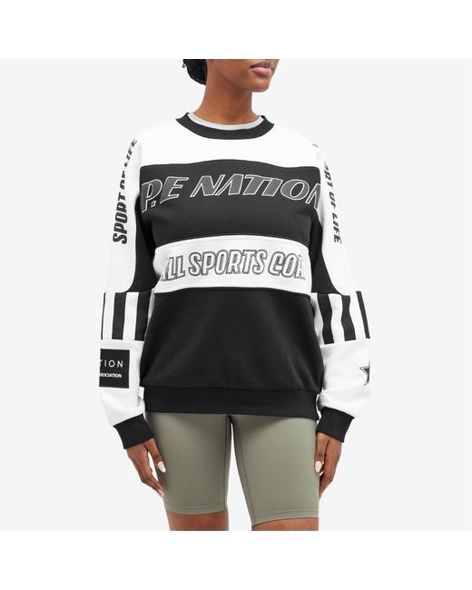 P.E Nation Track Record Sweat in Black Lyst