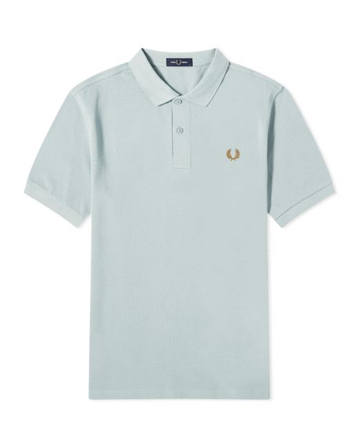 Fred Perry Blue Plain Polo Shirt for men