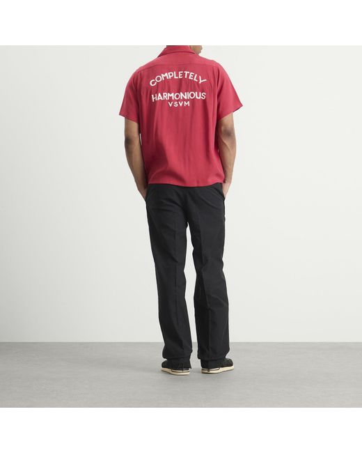 Visvim Red Judd Short Sleeve Shirt for men