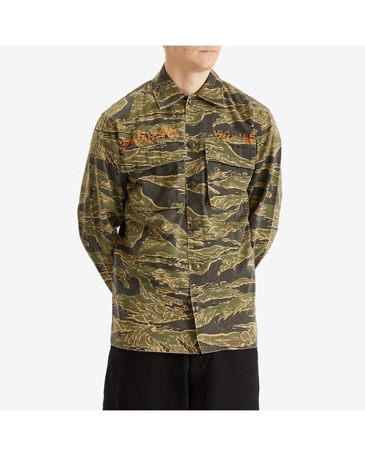 Maharishi Green Tiger Camo Advisor's Shirt for men