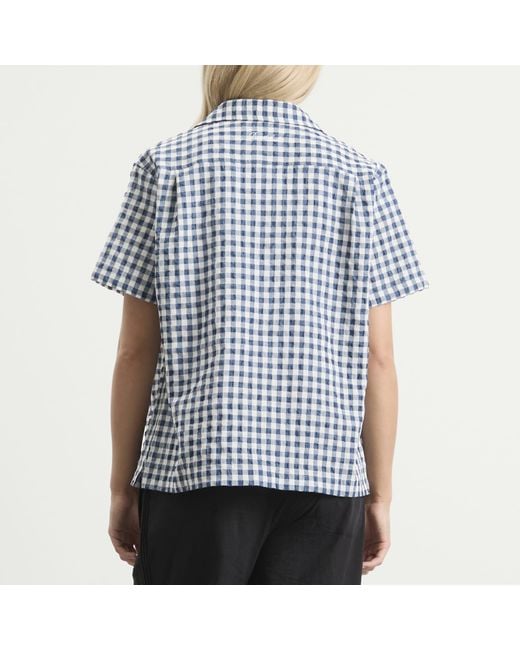 DUNST Blue Holiday Checked Shirt