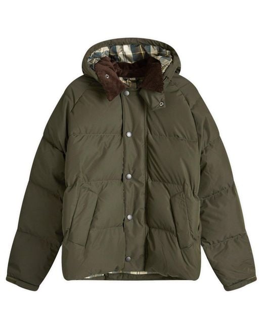 Barbour Green Os Down Transport Jacket for men