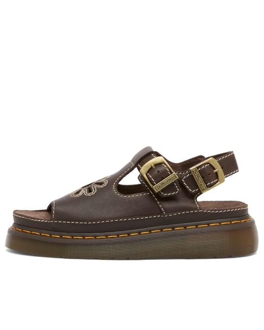 Dr. Martens Brown Dunnet Flower Sandal
