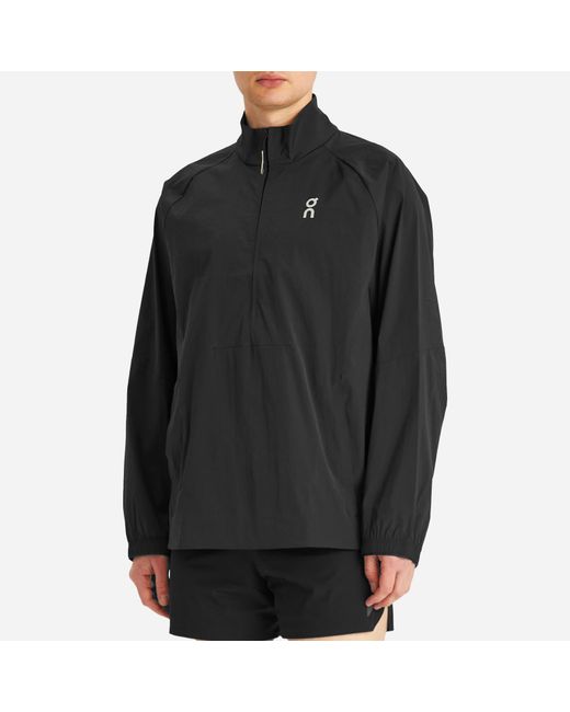 On Shoes Black All-Day 1/2 Zip Jacket for men