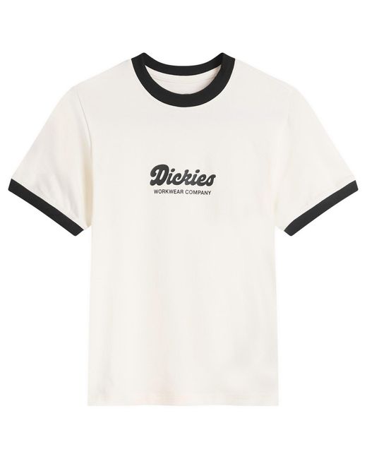 Dickies White Lewistown Ringer T-Shirt
