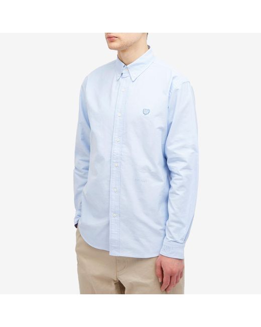 Human Made Blue Button Down Oxford Shirt for men