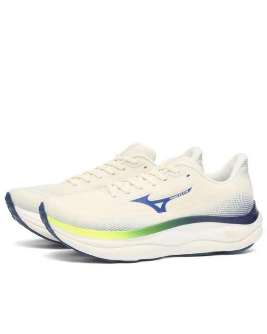 Mizuno White Running Wave Sky 9 Sneaker for men