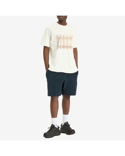 Moncler Blue Cotton Terry Shorts for men