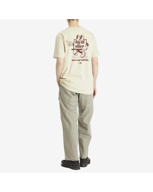 The North Face Natural Out Of Office Graphic T-Shirt for men