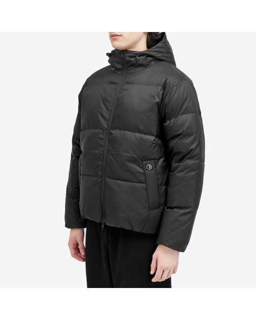 POLAR SKATE Black Ripstop Soft Puffer Jacket for men