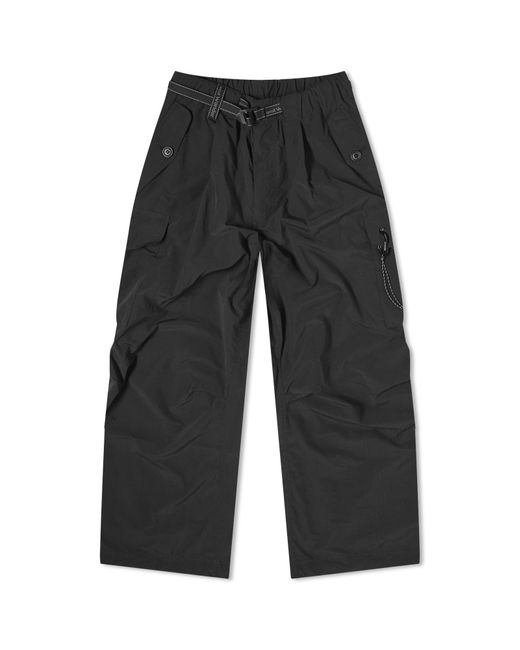 And Wander Gray Oversized Cargo Pants for men