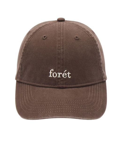 Forét Brown Hawk Washed Cap for men