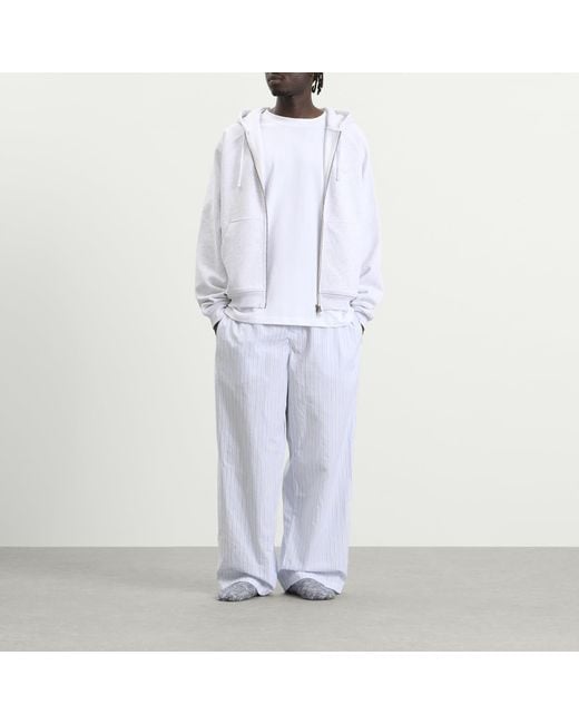 Skims Blue Logo Band Sleep Pant for men