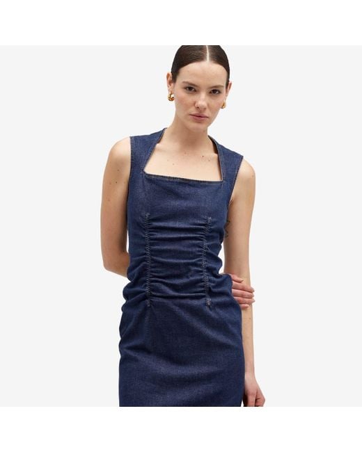 Sportmax Blue Denim Dress Midnight