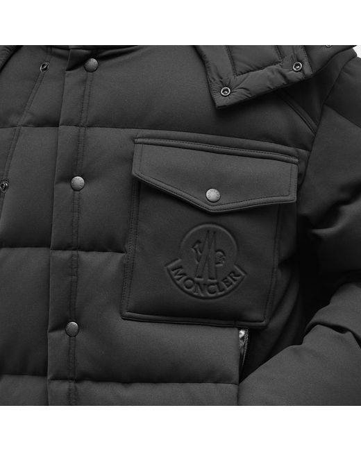 Moncler Black Karakorum Down Filled Nylon Jacket for men