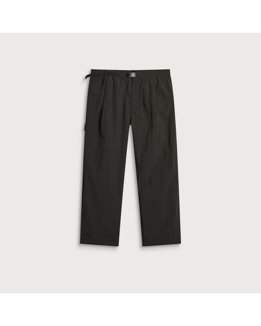 Snow Peak Black Nylon Double Rip Trousers for men