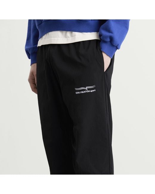 Cole Buxton Black Sport Track Pants for men