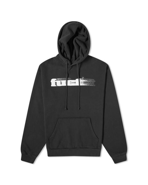 Fuct Black Blurred Pullover Hoodie for men