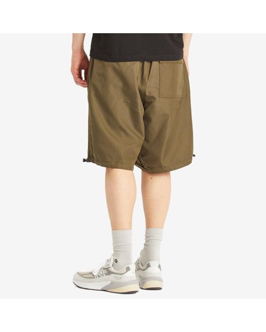 Taion Black Military Reversible Wide Shorts for men