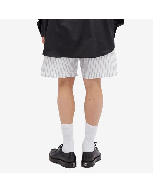 Vetements White Paper Poplin Shorts for men