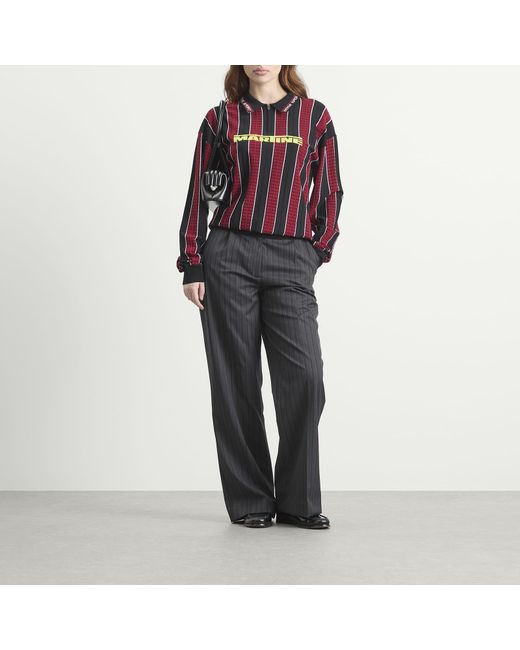 Martine Rose Red Logo Polo