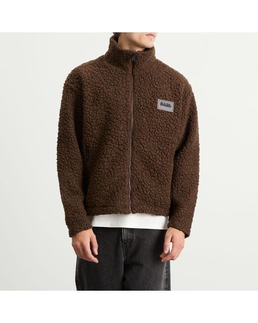 Napapijri Brown X Martine Rose Logo Fleece Jacket for men