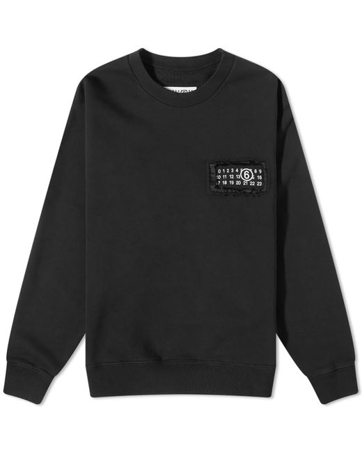 MM6 by Maison Martin Margiela Mm6 3-layer Crew Sweat in Black for Men ...