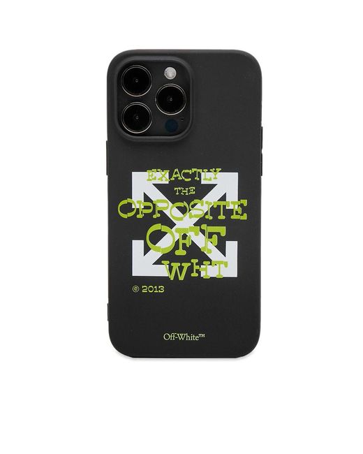 Off-White c/o Virgil Abloh Black Off- The Opposite Arrow Iphone 14 Pro Max Case for men