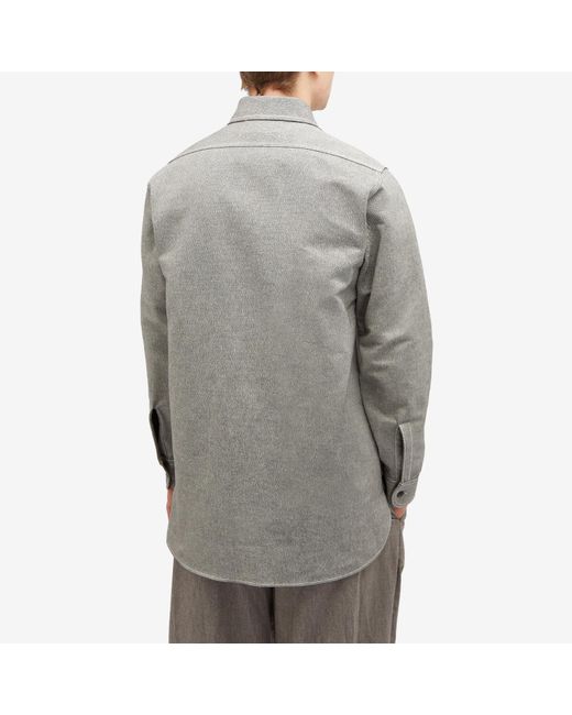 Maison Margiela Gray Twill Pocket Overshirt for men