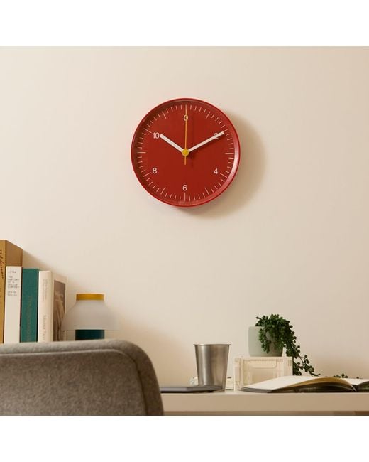 Hay Red Jasper Morrison Wall Clock