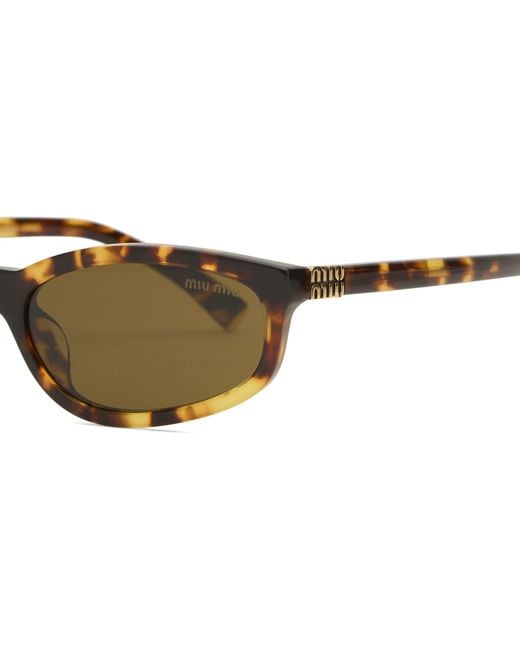 Miu Miu Brown A06S Sunglasses