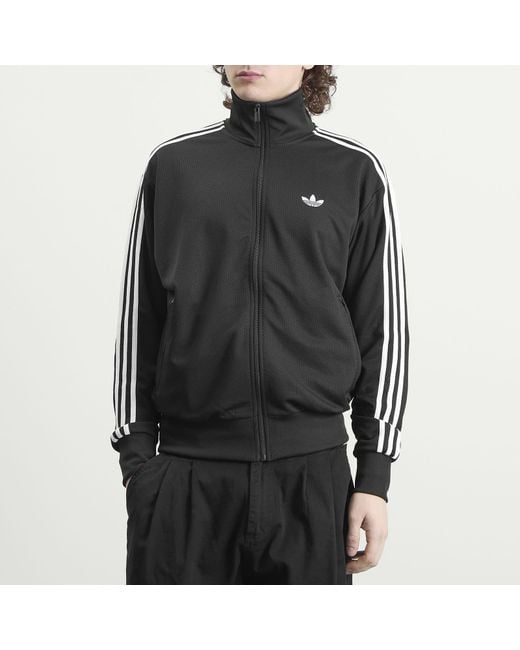 Adidas Black Firebird Mesh Tracktop for men