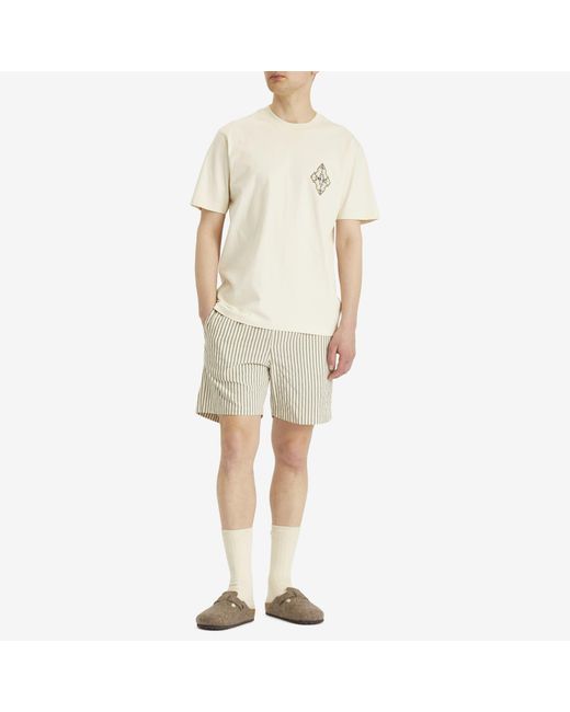 NN07 Natural Gregor Stripe Shorts for men