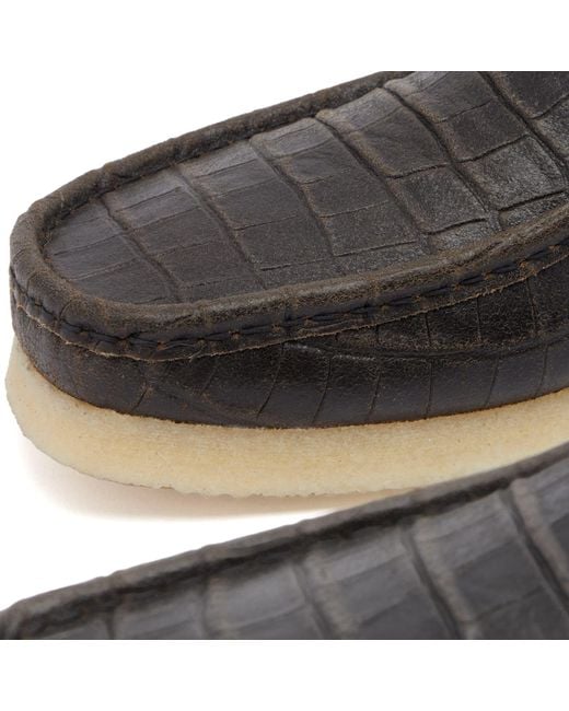 Clarks Black Wallabee Boot Harajuku for men