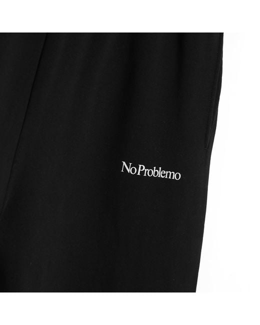 No Problemo Black Mini Problemo Straight Sweatpant