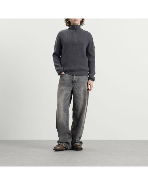 Canada Goose Gray Mckinney Quarter Zip Knit for men
