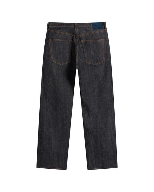 Visvim Blue Social Sculpture 01 Wide Mud Jeans for men
