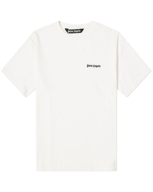Palm Angels White Classic Logo T-Shirt for men