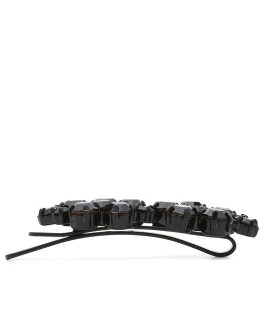 Simone Rocha Black Mini Hellebore Flower Hair Clip