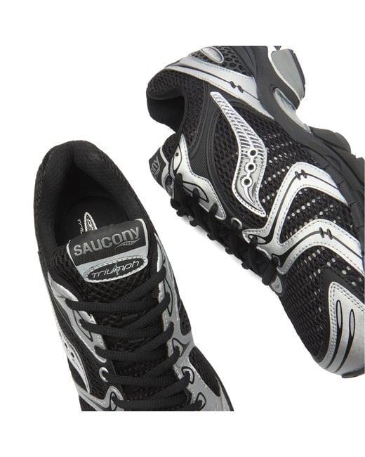 Saucony Black Progrid Triumph 4 Sneaker