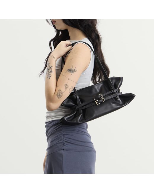Justine Clenquet Black Sidney Evening Bag