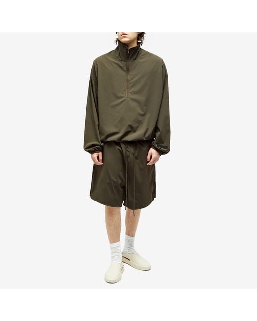 Fear Of God Green Spring Nylon Relaxed Shorts for men