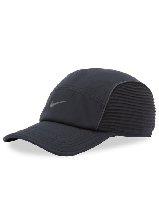 Nike Black Breathable Running Cap with Drawcord for men
