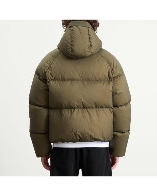 Cole Buxton Green Multicam Hooded Down Jacket for men