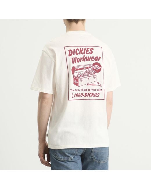 Dickies White Dry Ridge T-Shirt for men