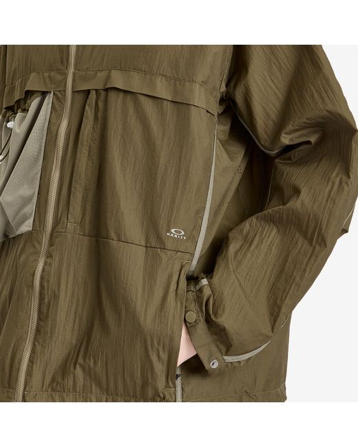 Oakley Green Latitude Flight Windbreaker for men