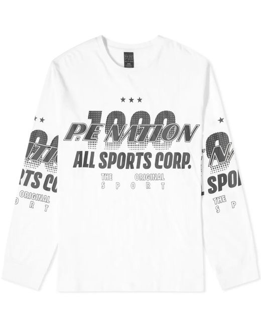P.E Nation White Long Sleeve Contenders Motocross T-Shirt